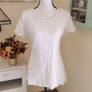 Isaac Mizrahi Lace Top